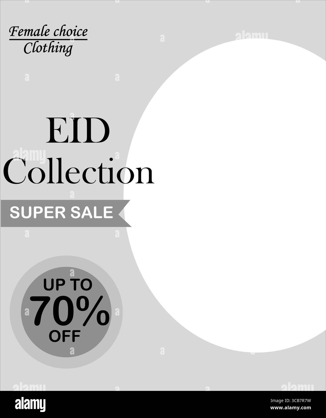 Collection Super Sale Eid – vêtements pour femme jusqu’à 70% de rabais Illustration de Vecteur