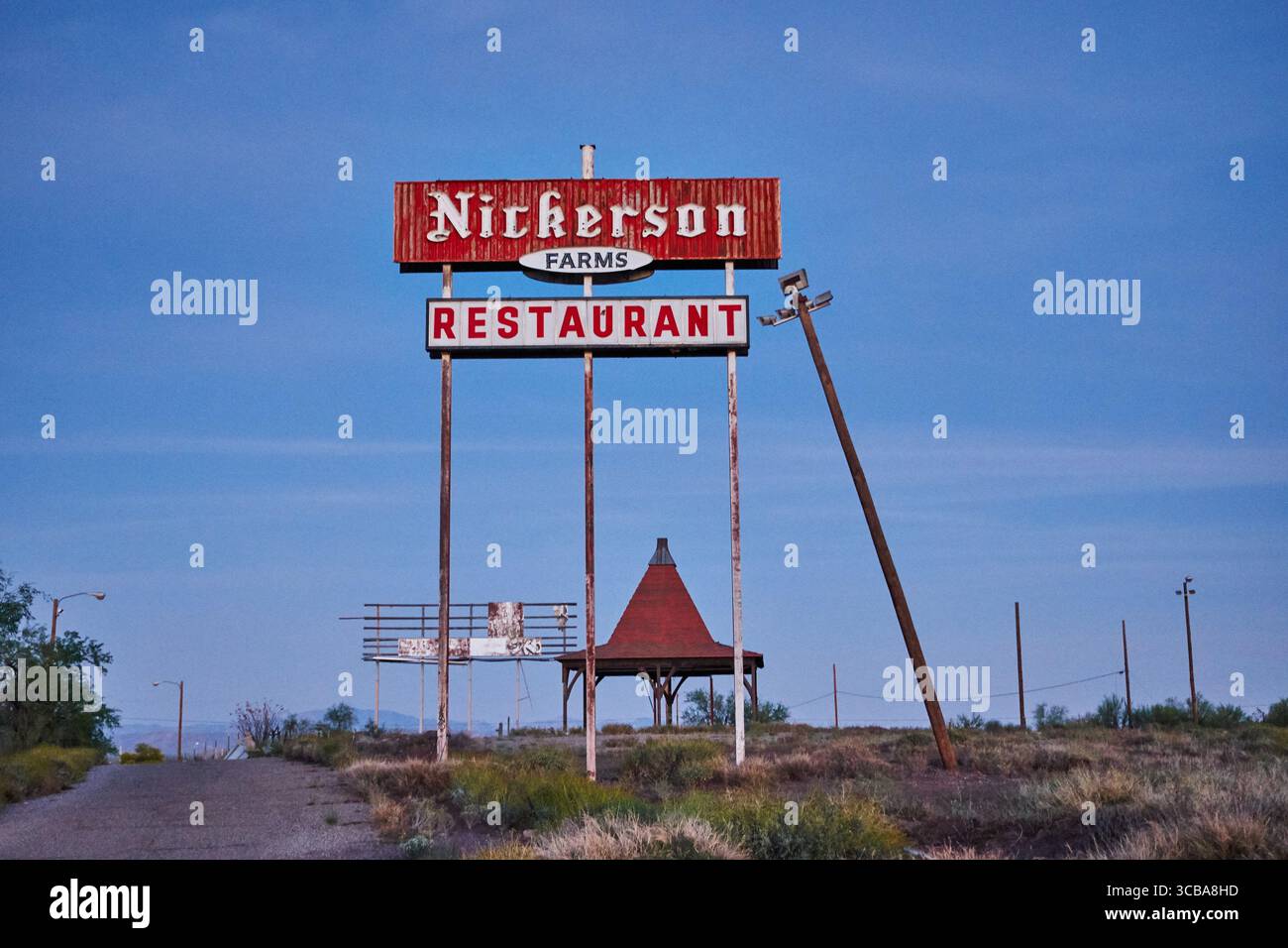 26 mars 2017, Picacho, Arizona, États-Unis : les restaurants de la famille Nickerson comptaient 60 emplacements le long des autoroutes du Midwest des états-Unis. Ils étaient en affaires dans les années 1960-1980 (Crédit image : © Ian L. Sitren/ZUMA Press Wire) Banque D'Images