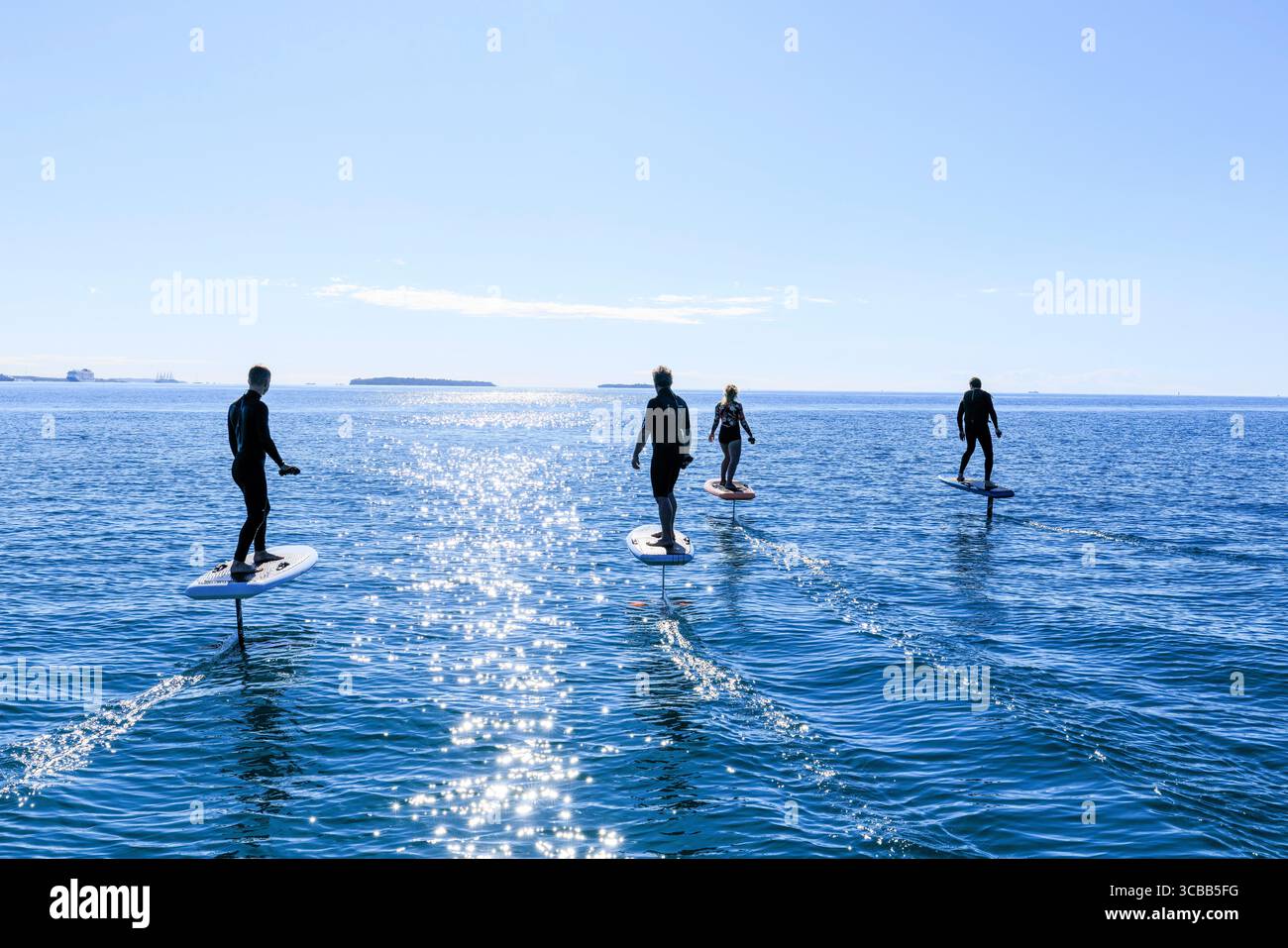 France, Alpes Maritimes, Mandelieu la Napoule, sports nautiques, e foil Banque D'Images
