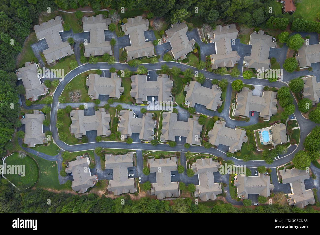 Lotissement à Stone Mountain, Géorgie Banque D'Images