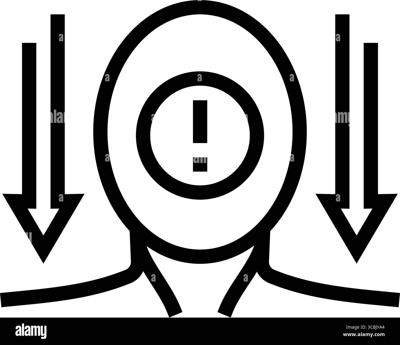 illustration vectorielle d'icône de ligne de puberté d'adolescence de pression de pair Illustration de Vecteur