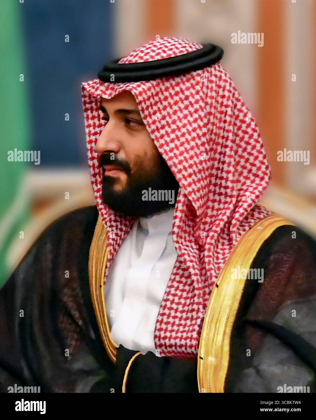 Mohammed bin Salman. Portrait du souverain de facto de l'Arabie saoudite, le prince héritier Mohammed bin Salman Al Saoud (né en 1985) en 2018 Banque D'Images