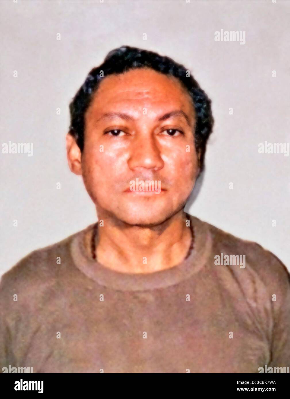 Manuel Noriega. Plan de tasse de l'ancien dictateur du Panama, Manuel Antonio Noriega Moreno (1934-2017) en 1990 Banque D'Images