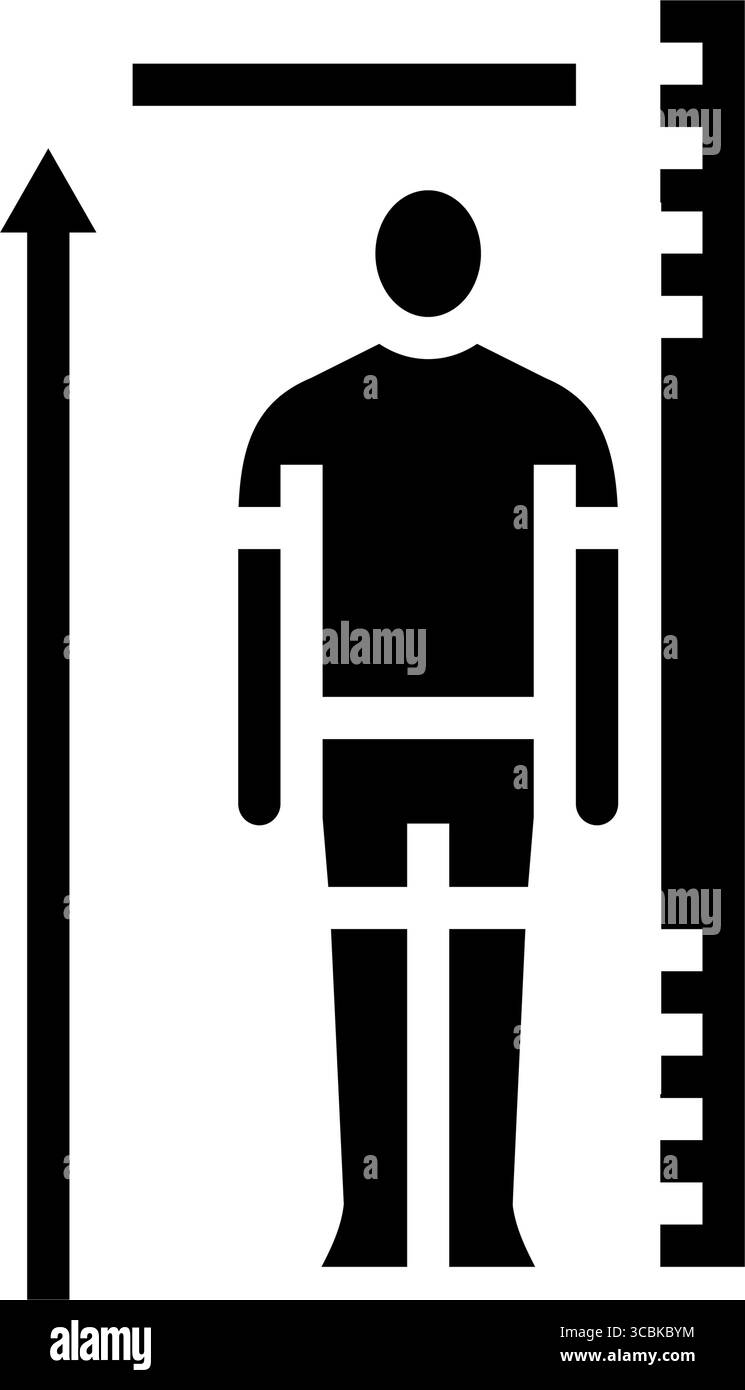 la croissance pousse l'adolescence puberté illustration vectorielle d'icône de glyphe de puberté Illustration de Vecteur