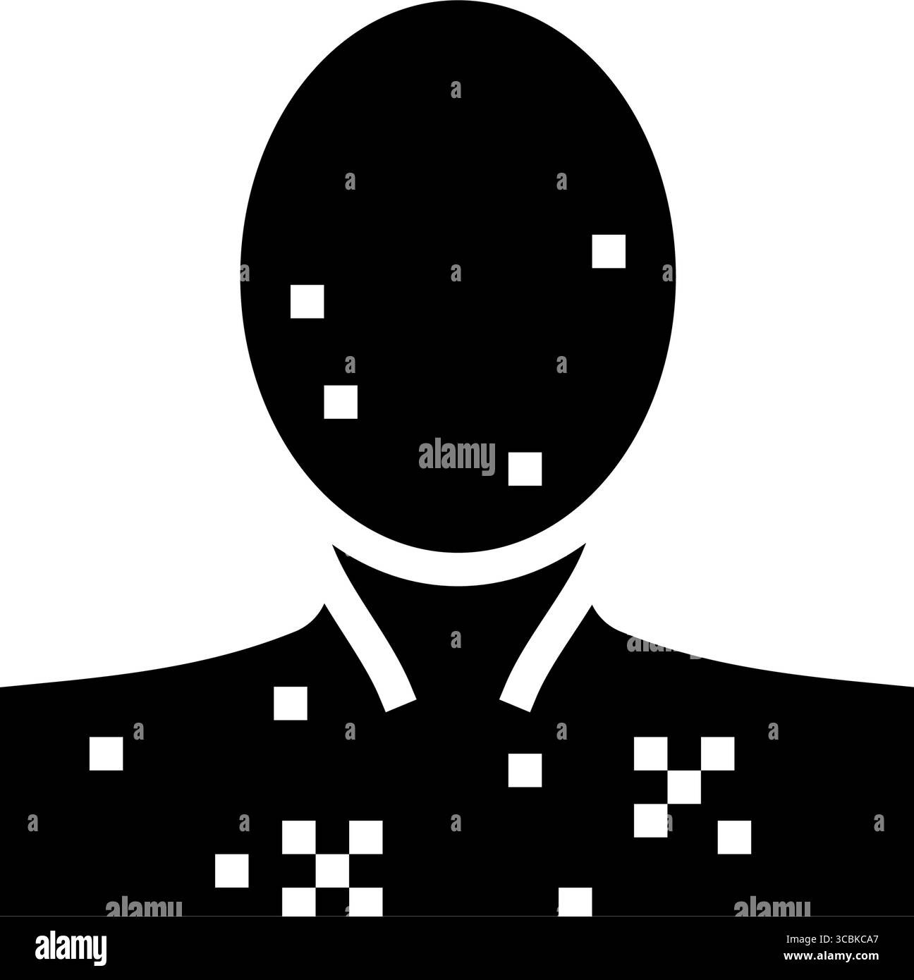 illustration vectorielle d'icône de glyphe de puberté d'acné adolescence Illustration de Vecteur