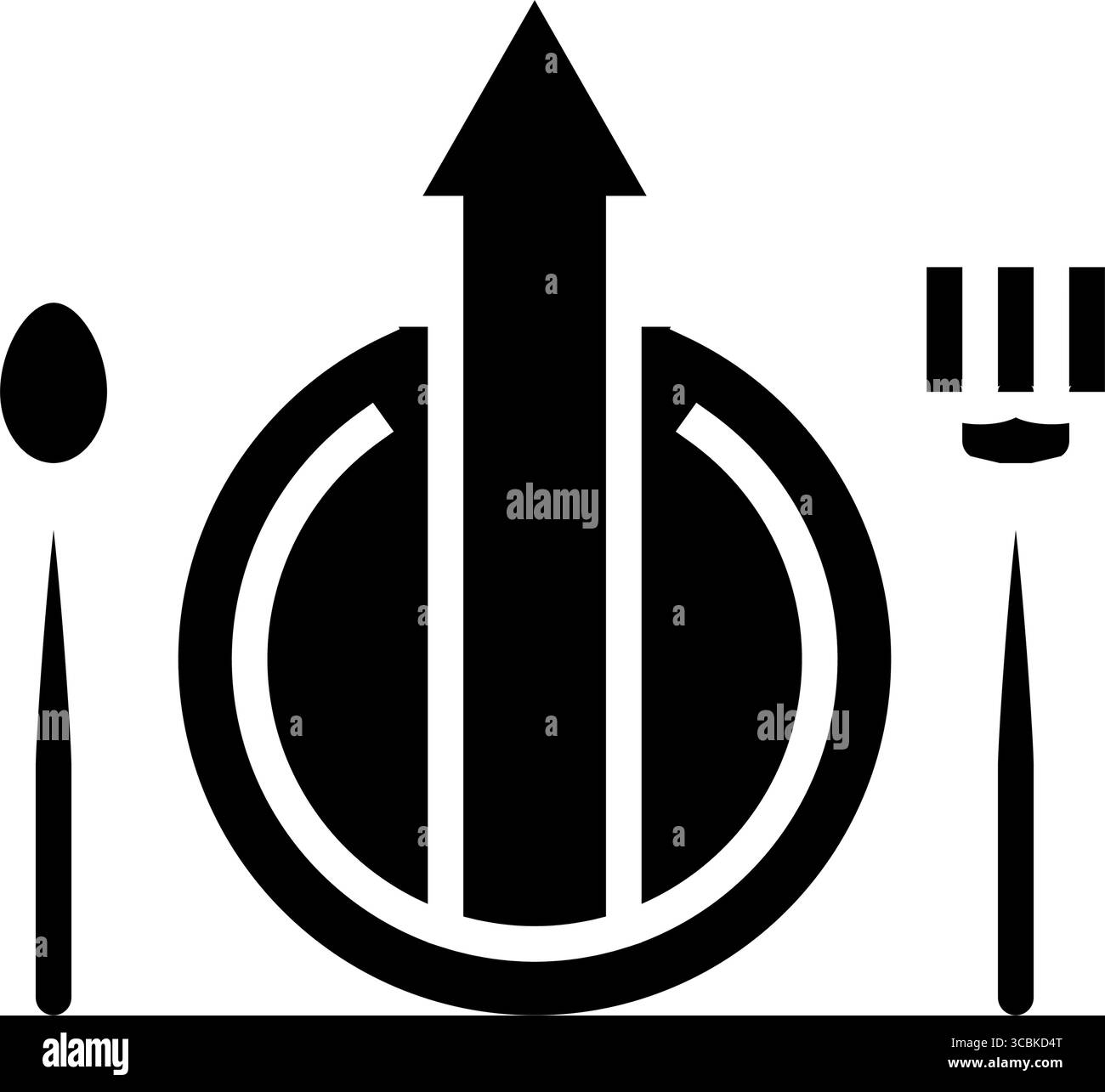 augmentation de l'appétit adolescence puberté illustration vectorielle d'icône de glyphe Illustration de Vecteur