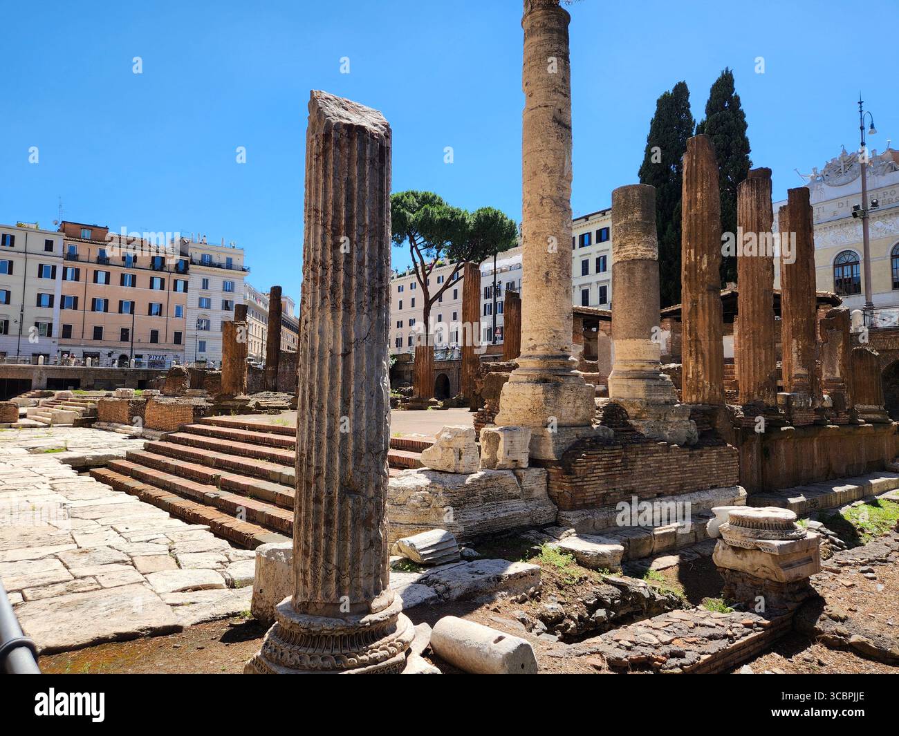 Largo di Torre Argentina où Jules César a été assassiné Banque D'Images
