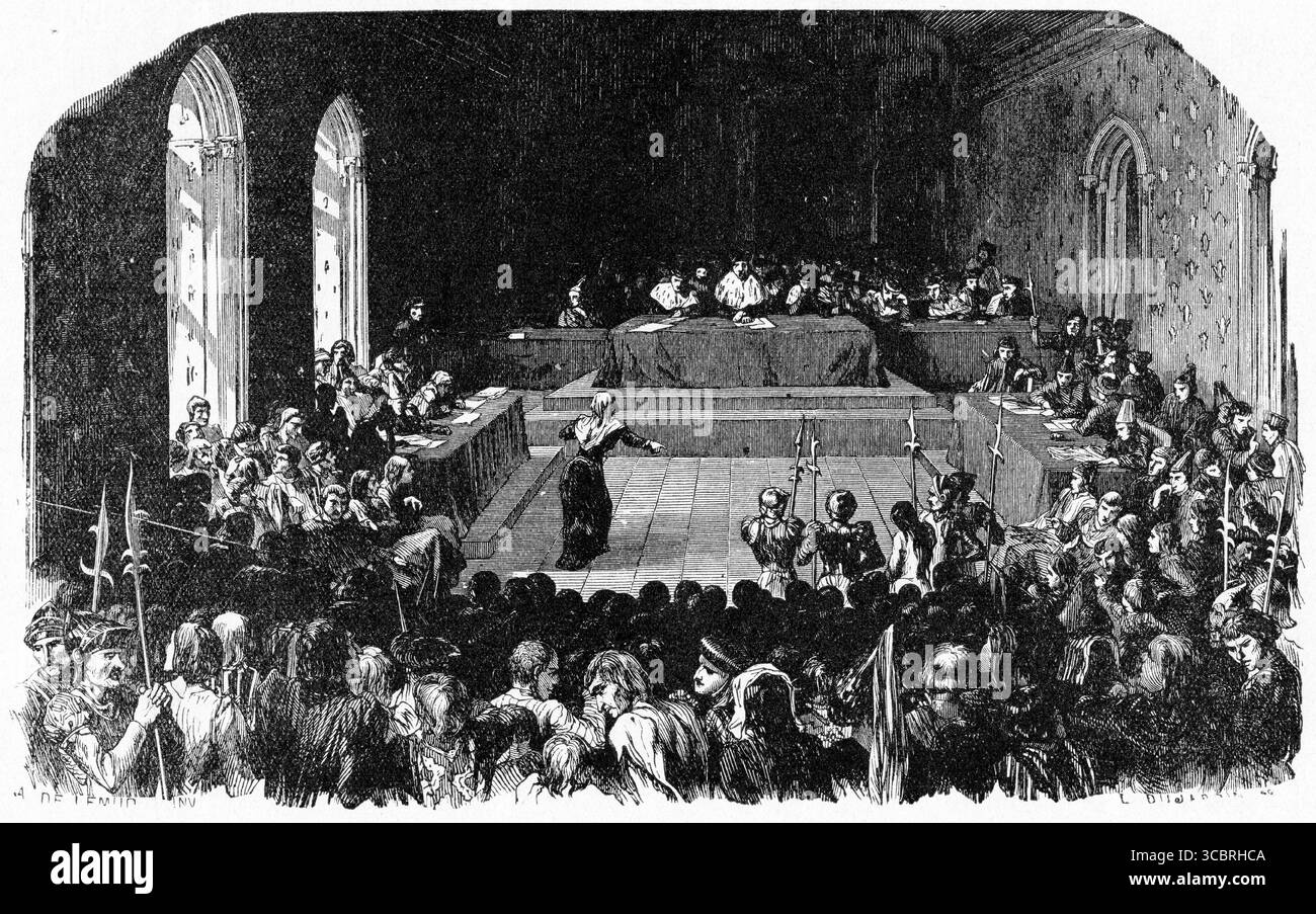 Illustration tirée d'une première édition française du livre de Victor Hugo le bossage de notre Dame, Banque D'Images