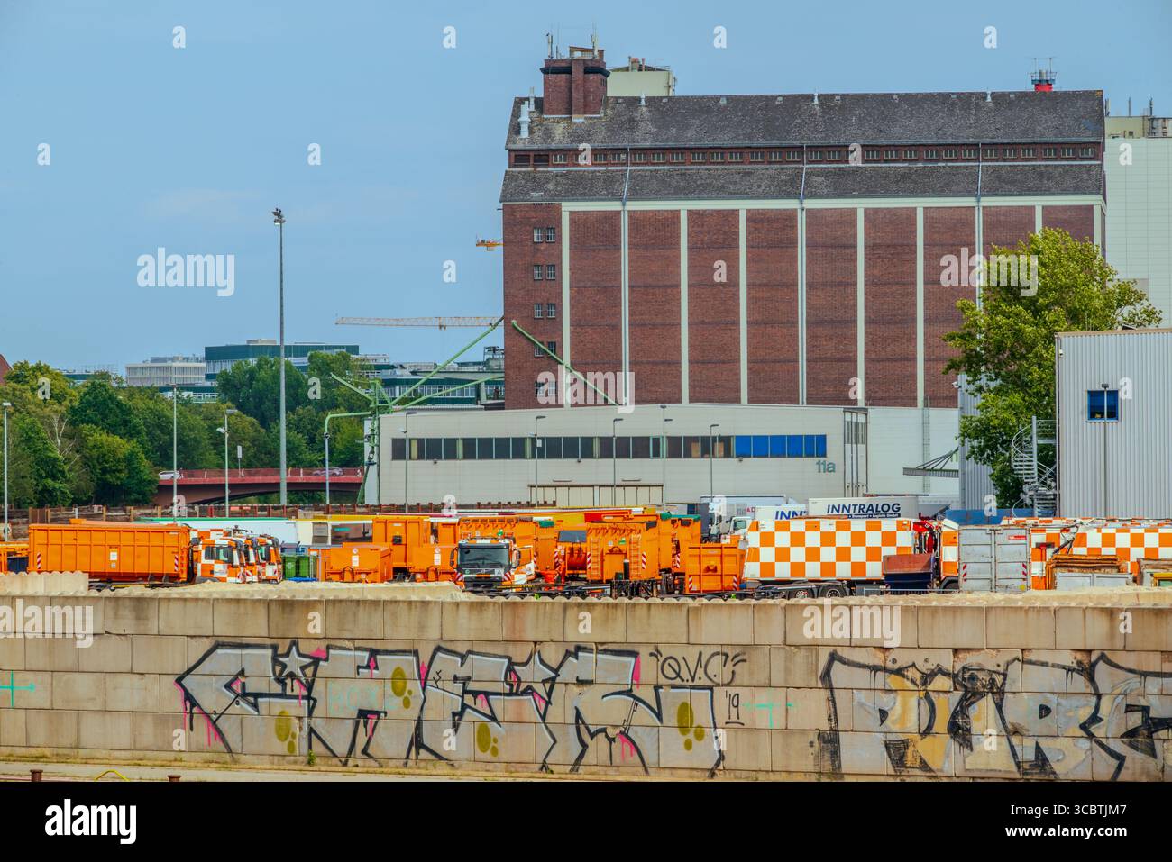 Industrie Hafen Saatwinkler Damm Berlin - Allemagne Banque D'Images
