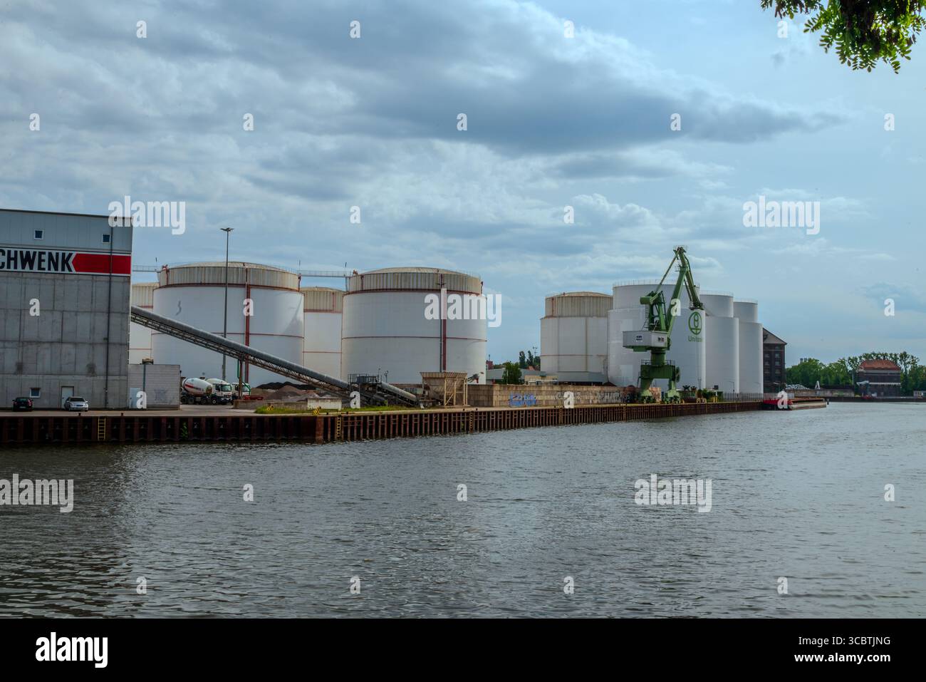 Industrie Hafen Saatwinkler Damm Berlin - Allemagne Banque D'Images