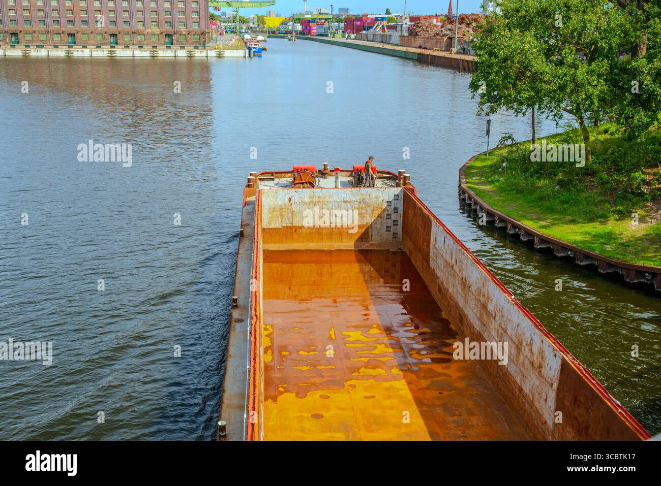 Industrie Hafen Saatwinkler Damm Berlin - Allemagne Banque D'Images