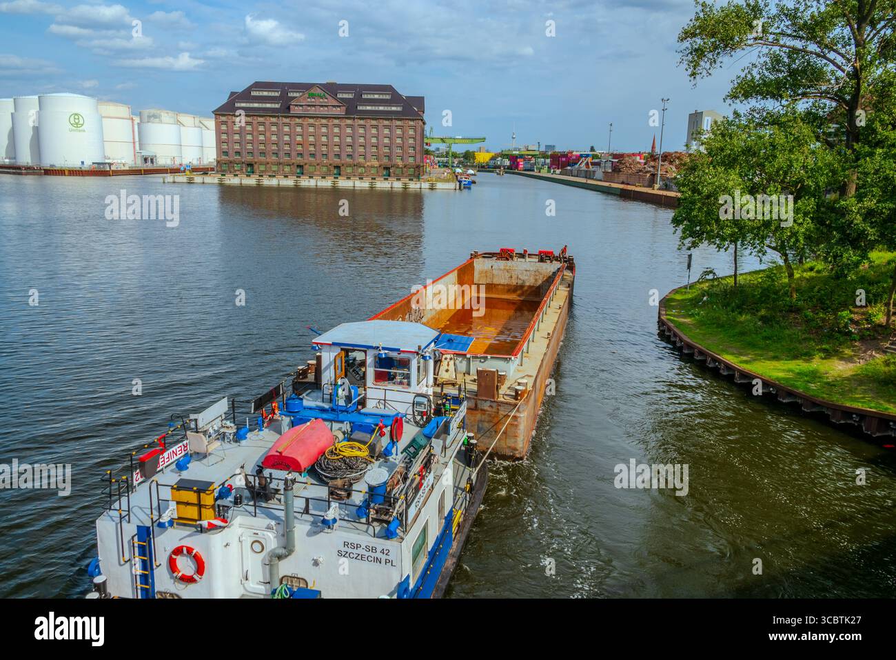 Industrie Hafen Saatwinkler Damm Berlin - Allemagne Banque D'Images