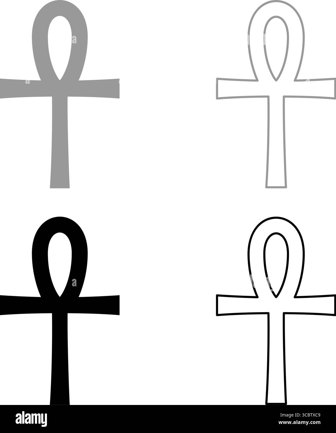 Coptic cross egypt Banque d'images noir et blanc - Alamy