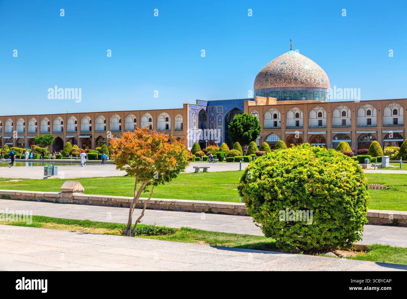 Mosquée Sheikh Lotfollah sur la place Naqsh-e Jahan à Ispahan, Iran Banque D'Images