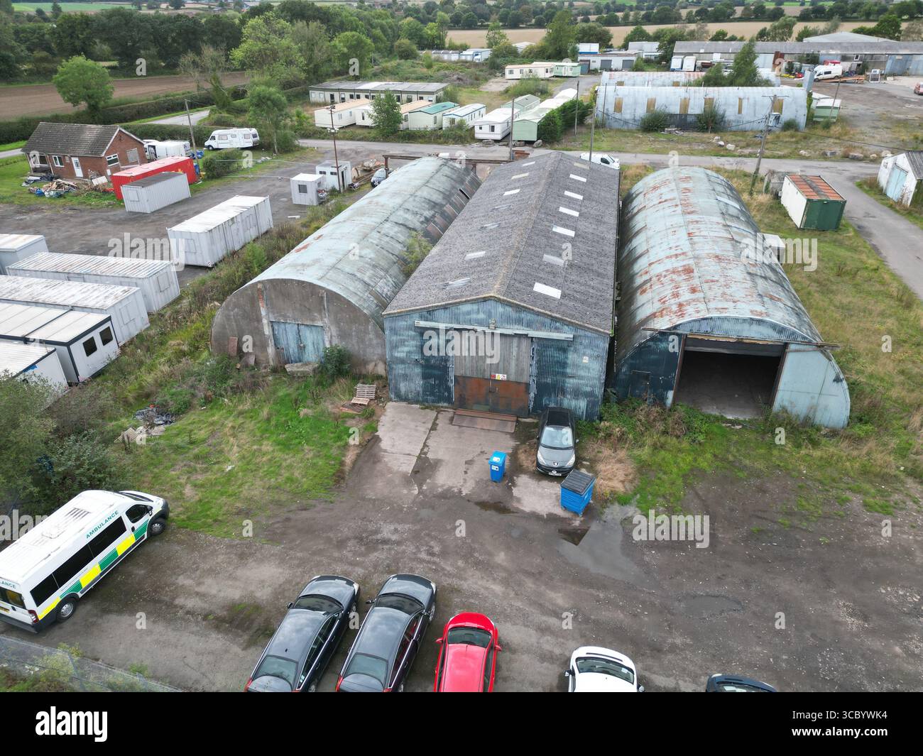 Site technique RAF Tholthorpe. Aérodrome de la Royal Air Force exploité par le RCAF & RAF Bomber Command pendant la seconde Guerre mondiale. Banque D'Images