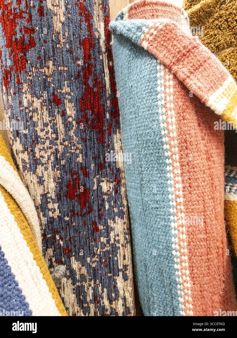 Détail des tapis faits à la main pour la décoration de la maison Banque D'Images