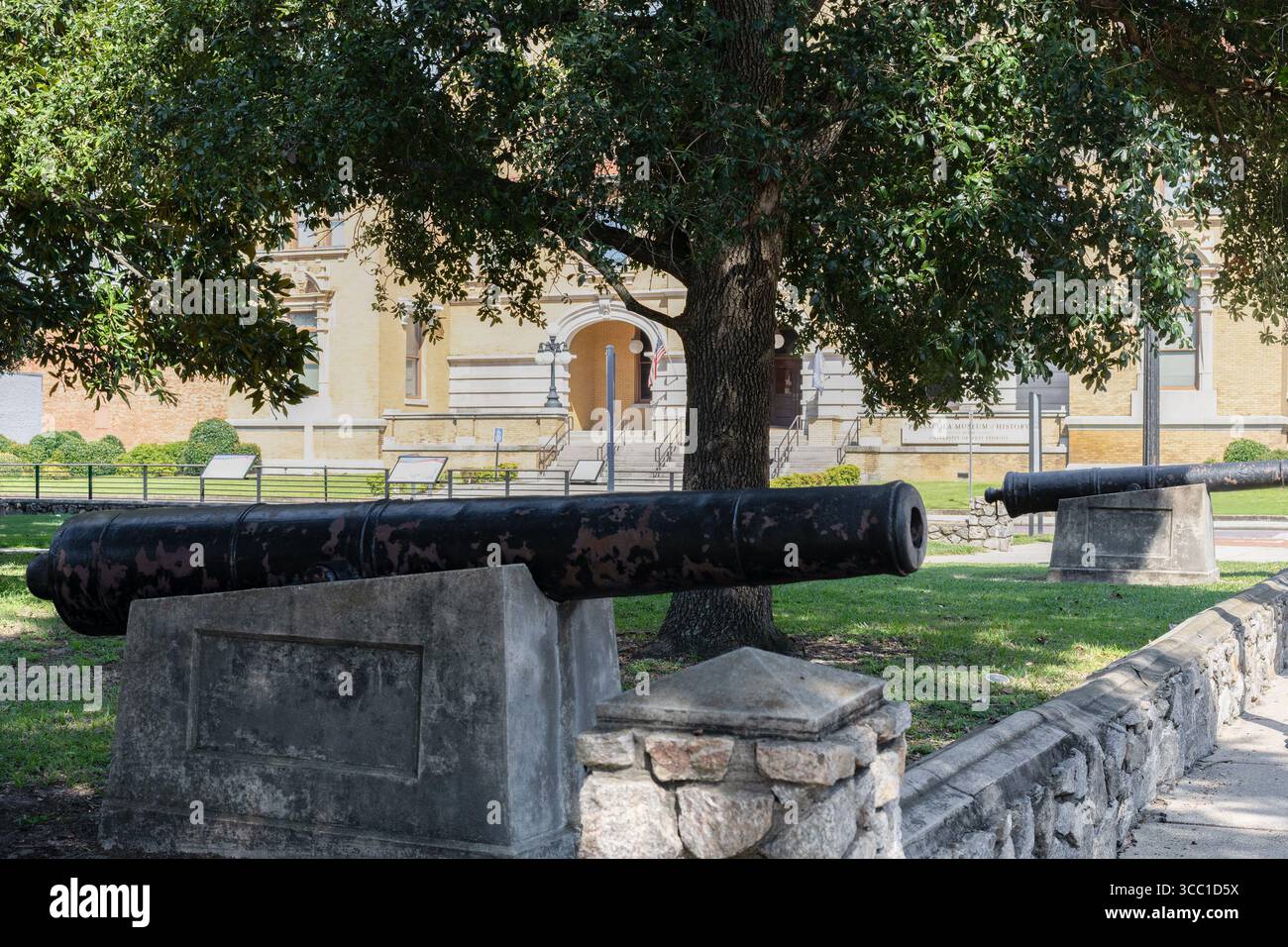 Cannons sur la Plaza Ferdinand VII, Pensacola, où Andrew Jackson a accepté la Floride d'Espagne en 1821. Banque D'Images Cannons sur la Plaza Ferdinand VII, Pensacola, où Andrew Jackson a accepté la Floride d'Espagne en 1821. Banque D'Images