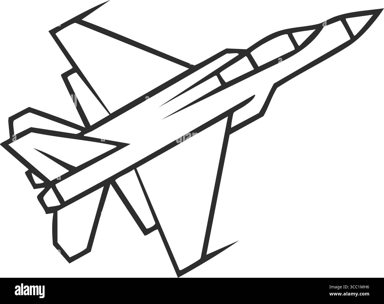 Icône Dynamic Fighter Jet Aircraft. Motif élégant de véhicule de combat aérien. Cet emblème aérodynamique incarne la vitesse, la force et le securi national Illustration de Vecteur
