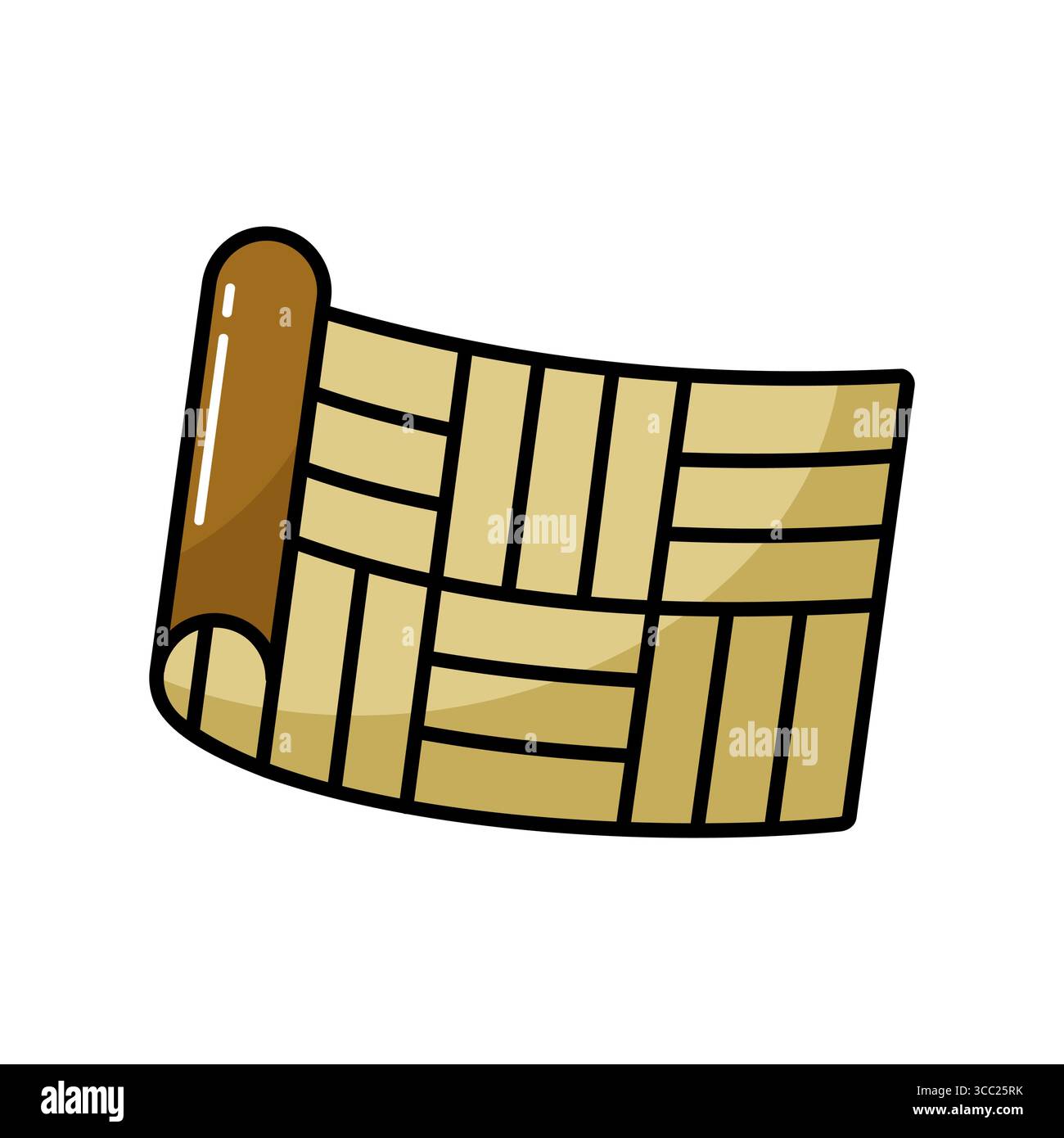 Icône de vecteur de roulis de linoléum.Construction, réparation et construction.Symbole graphique pour la conception de votre site Web, votre logo, votre application, votre interface utilisateur Illustration de Vecteur