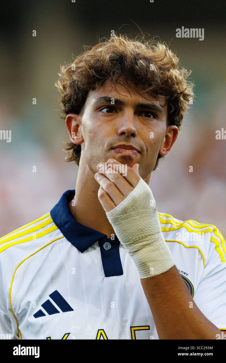Joao Felix vu lors d'un match amical entre Al-Nassr Football Club et Rio Ave FC (Maciej Rogowski) Banque D'Images