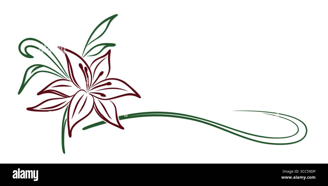 Le symbole d'une fleur de jardin stylisée. Illustration de Vecteur