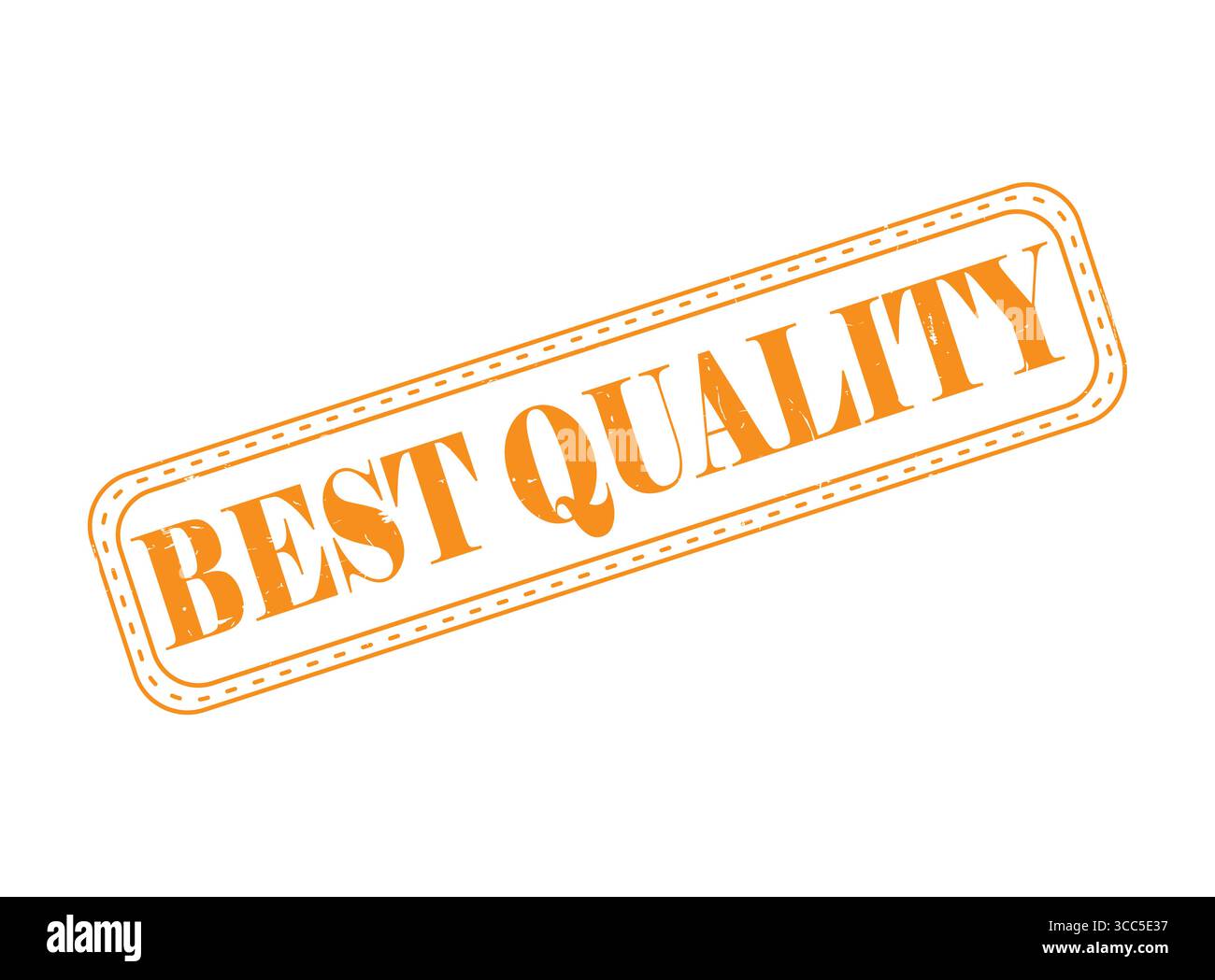 Un sceau de tampon en caoutchouc de la meilleure qualité avec un contour Illustration de Vecteur