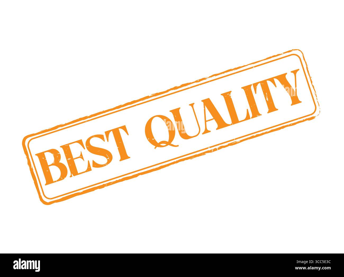 Un sceau de tampon en caoutchouc de la meilleure qualité avec un contour et du texte Illustration de Vecteur