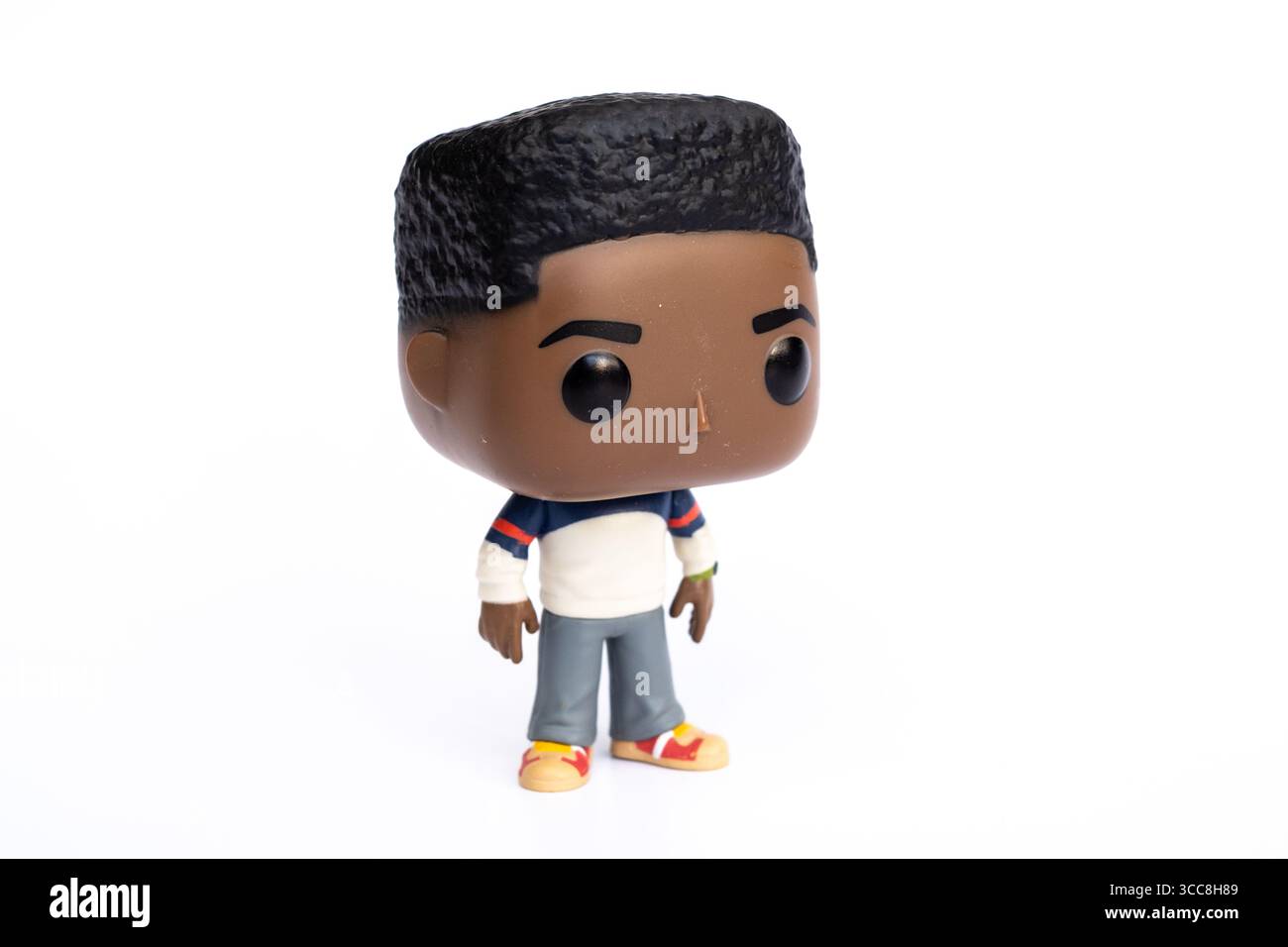 Tallinn, Estonie - 28 juillet 2025 : Funko POP Stranger Things personnage de film populaire Lucas. Banque D'Images