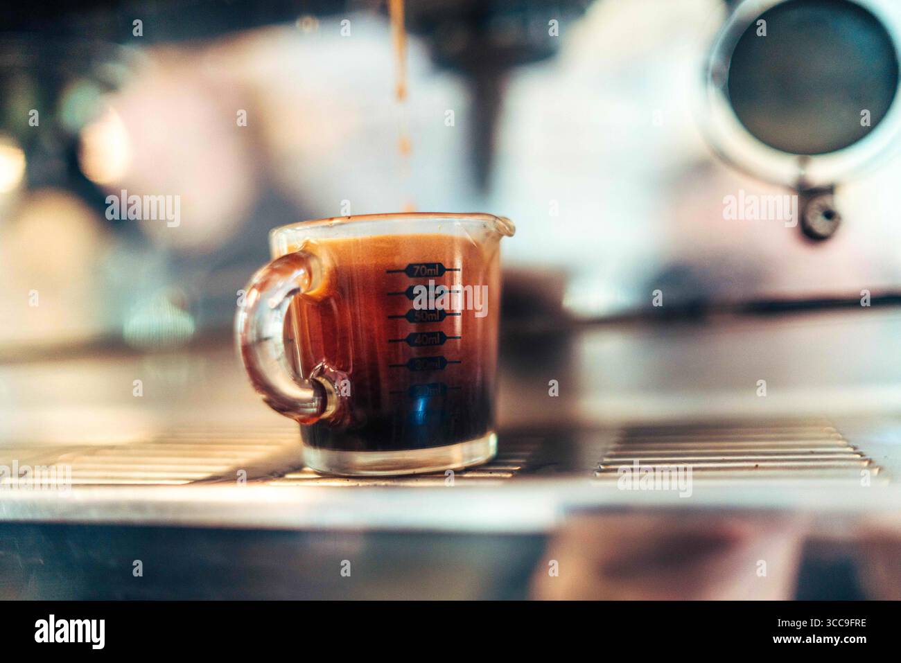 Nouveau tir avec Thick Crema Banque D'Images