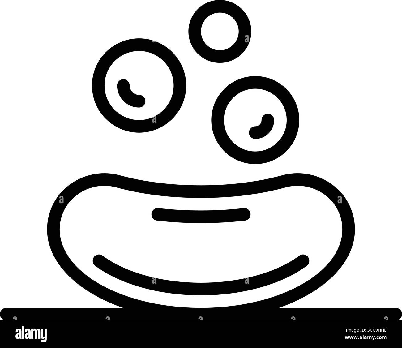 Icône pour savon, barre de savon Illustration de Vecteur