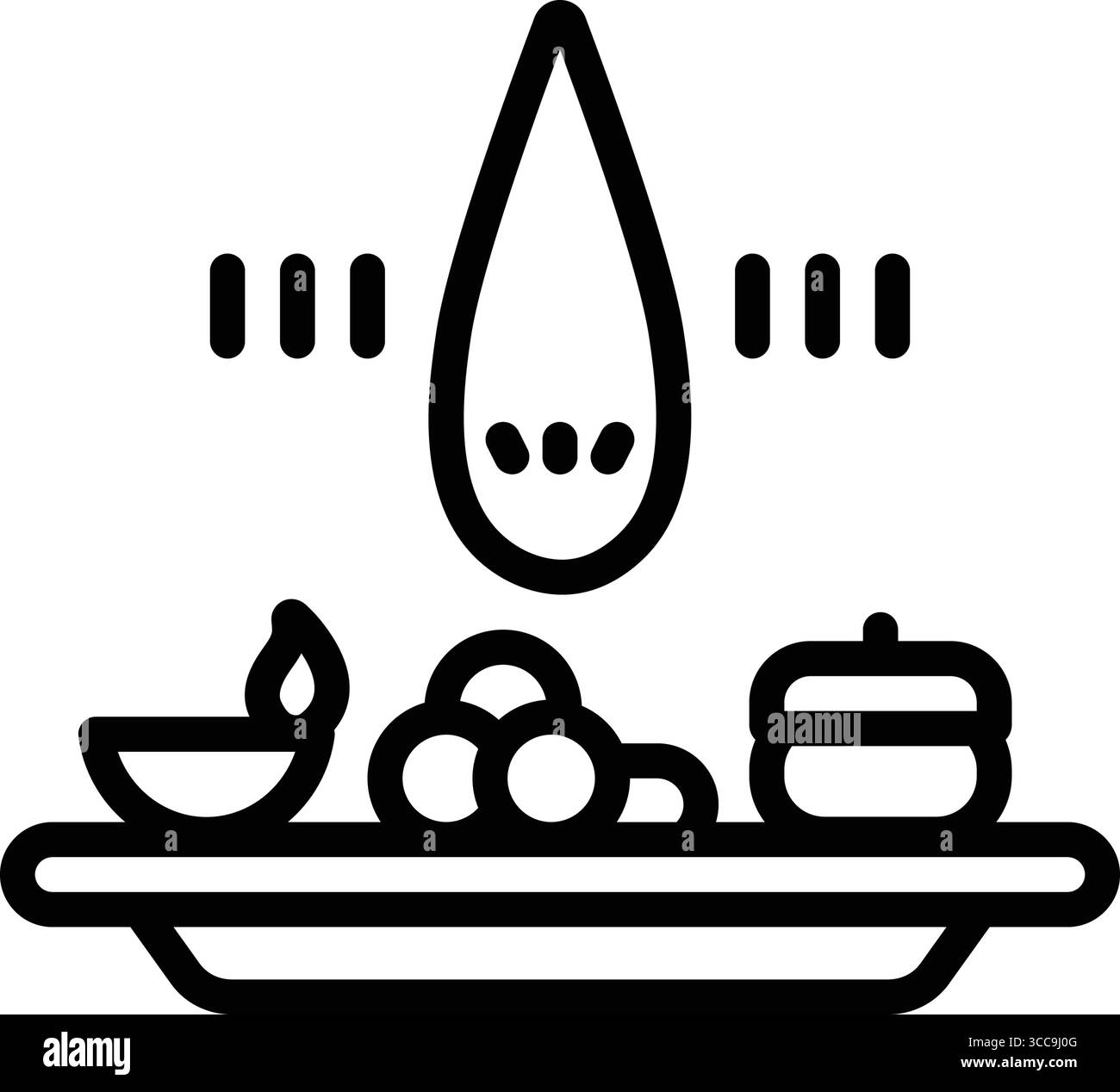 Icône pour bhai dooj, bhai Illustration de Vecteur