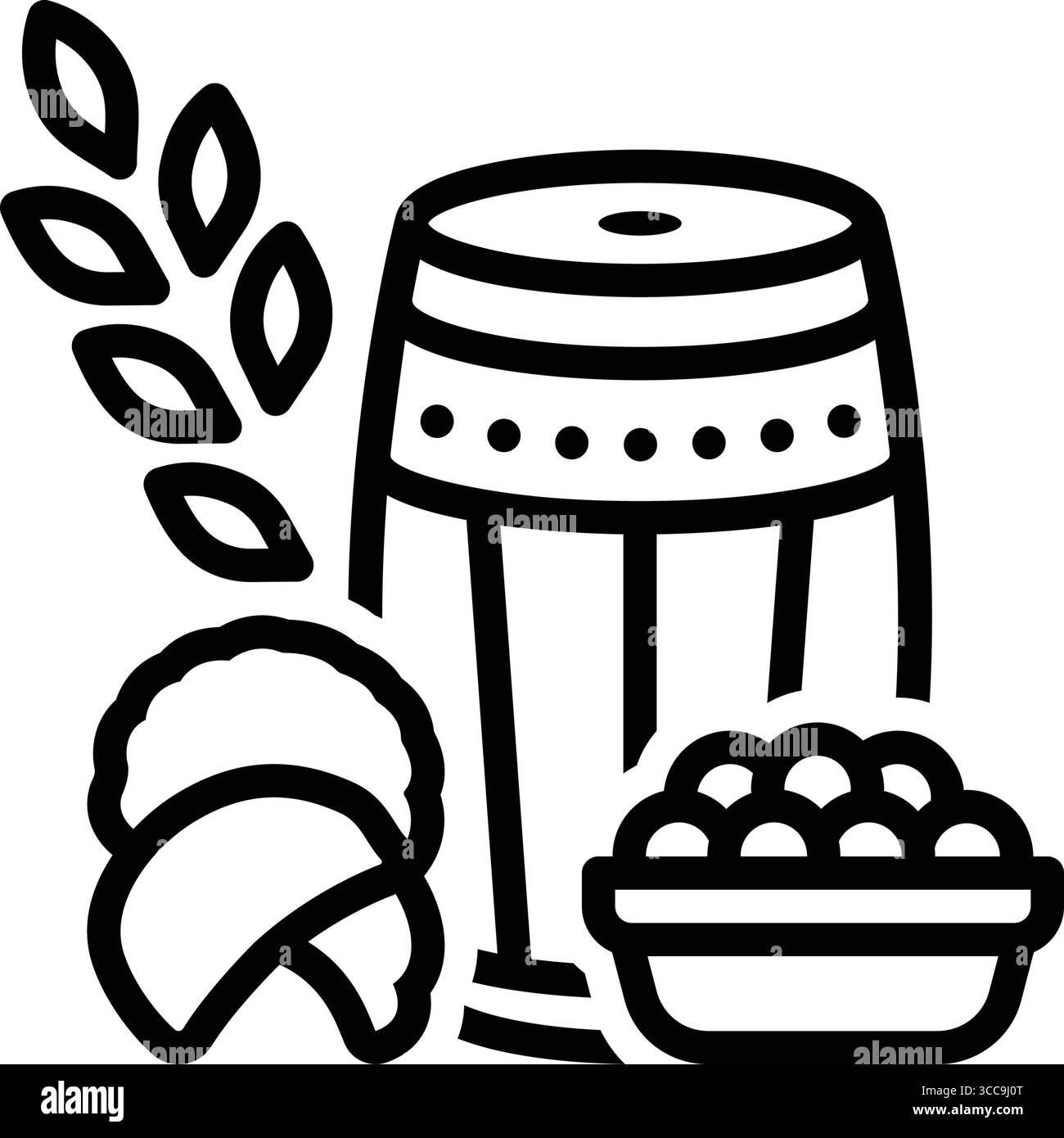 Icône pour baisakhi, festival Illustration de Vecteur