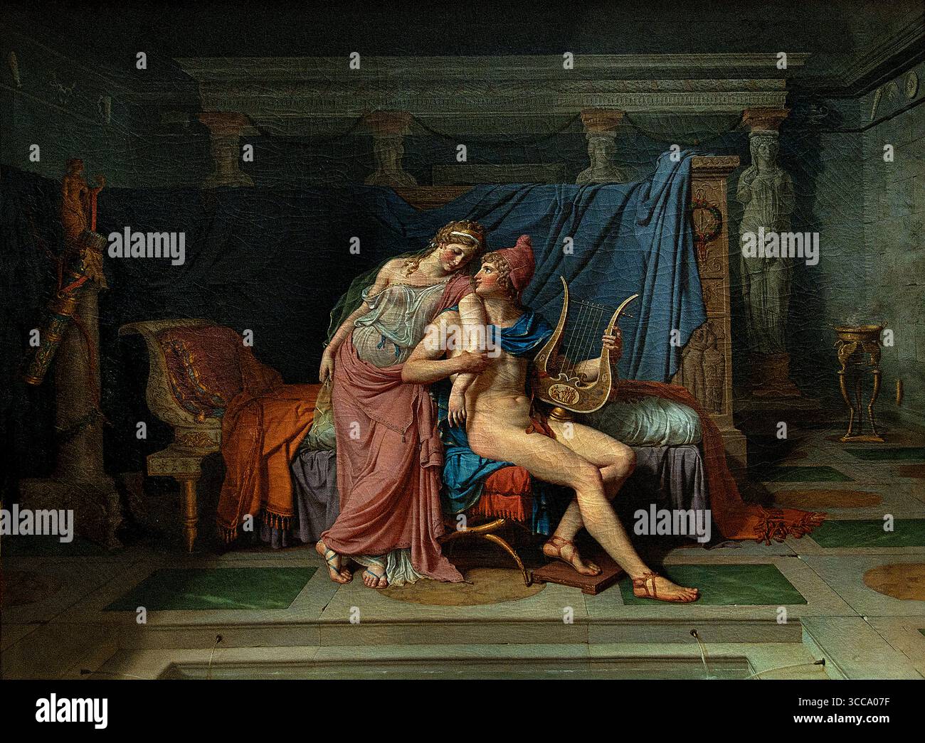 L'amour de Paris et d'Hélène 1788 Louis David Grèce Sparte Troy Trojan par Louis David Jacques-Louis David 1748 – 1825 France FrenchMuseum Louvre Paris Banque D'Images