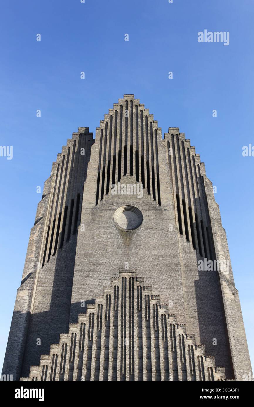Église de Grundtvig à Copenhague, Danemark Banque D'Images