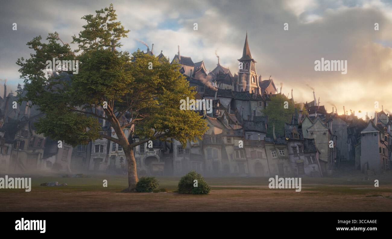 Stitch Head est un film de Steve Hudson sorti en 2025. Il suit Stitch Head, une petite créature réveillée par un professeur fou dans un château pour protéger les autres créations du professeur des habitants de la ville des arracheurs nubbin. Banque D'Images