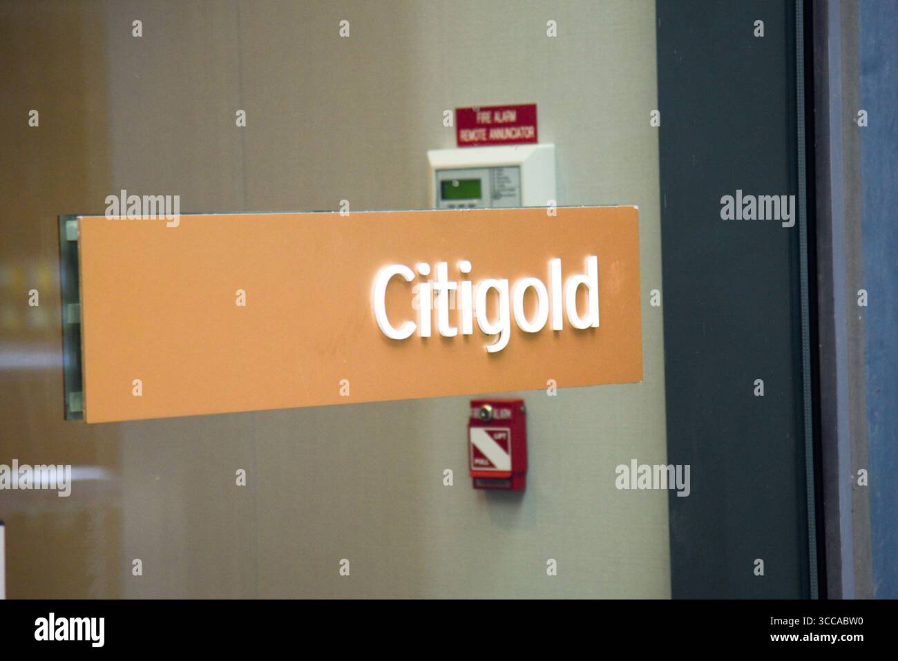 New York, États-Unis. 10 août 2025. Citibank, la signalétique de marque Citigold est exposée à New York, NY, le 10 août 2025. (Photo par Efren Landaos/Sipa USA) crédit : Sipa USA/Alamy Live News Banque D'Images