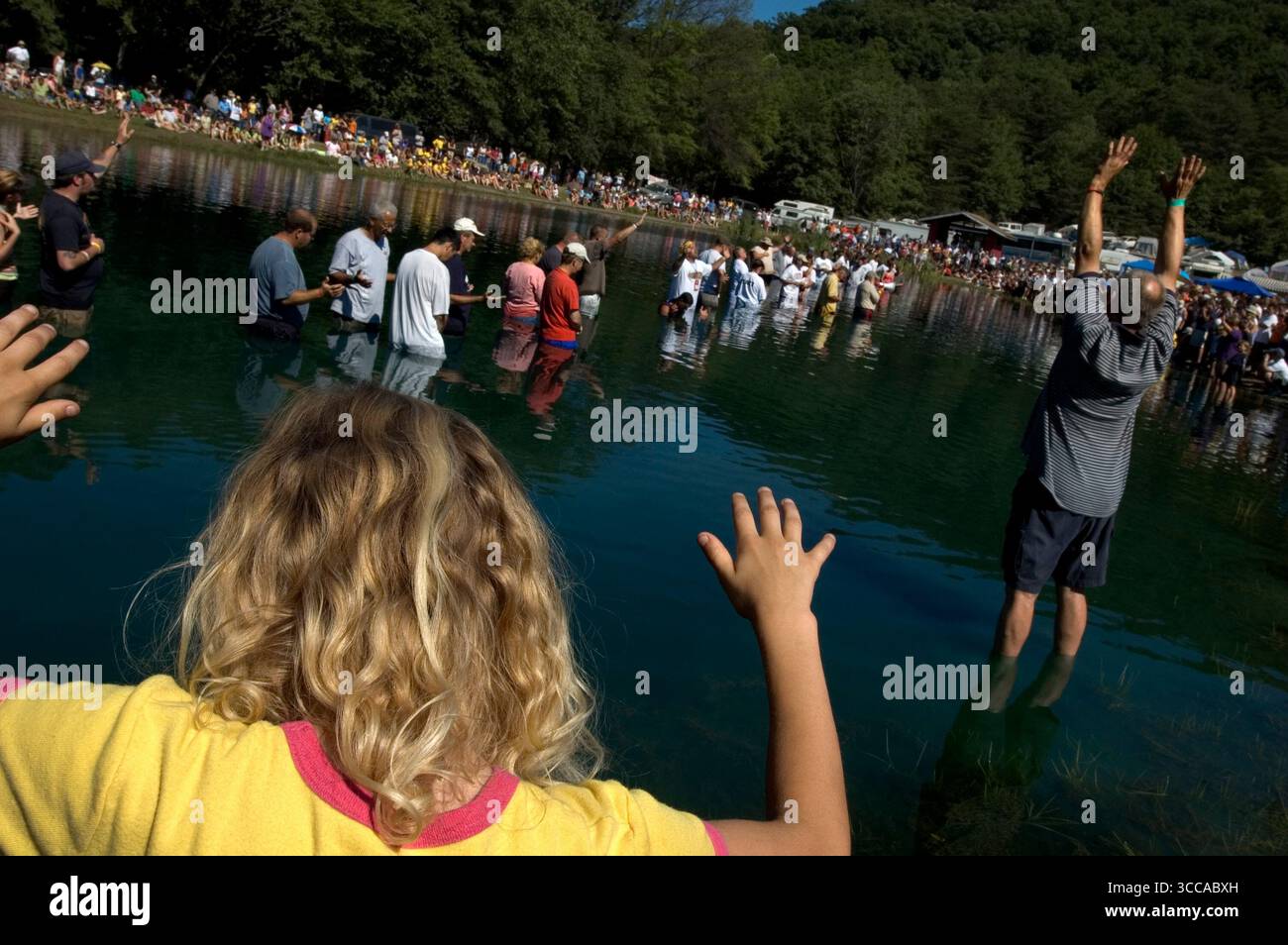 Création East Christian Rock Festival à Mount Union, Pennsylvanie Banque D'Images