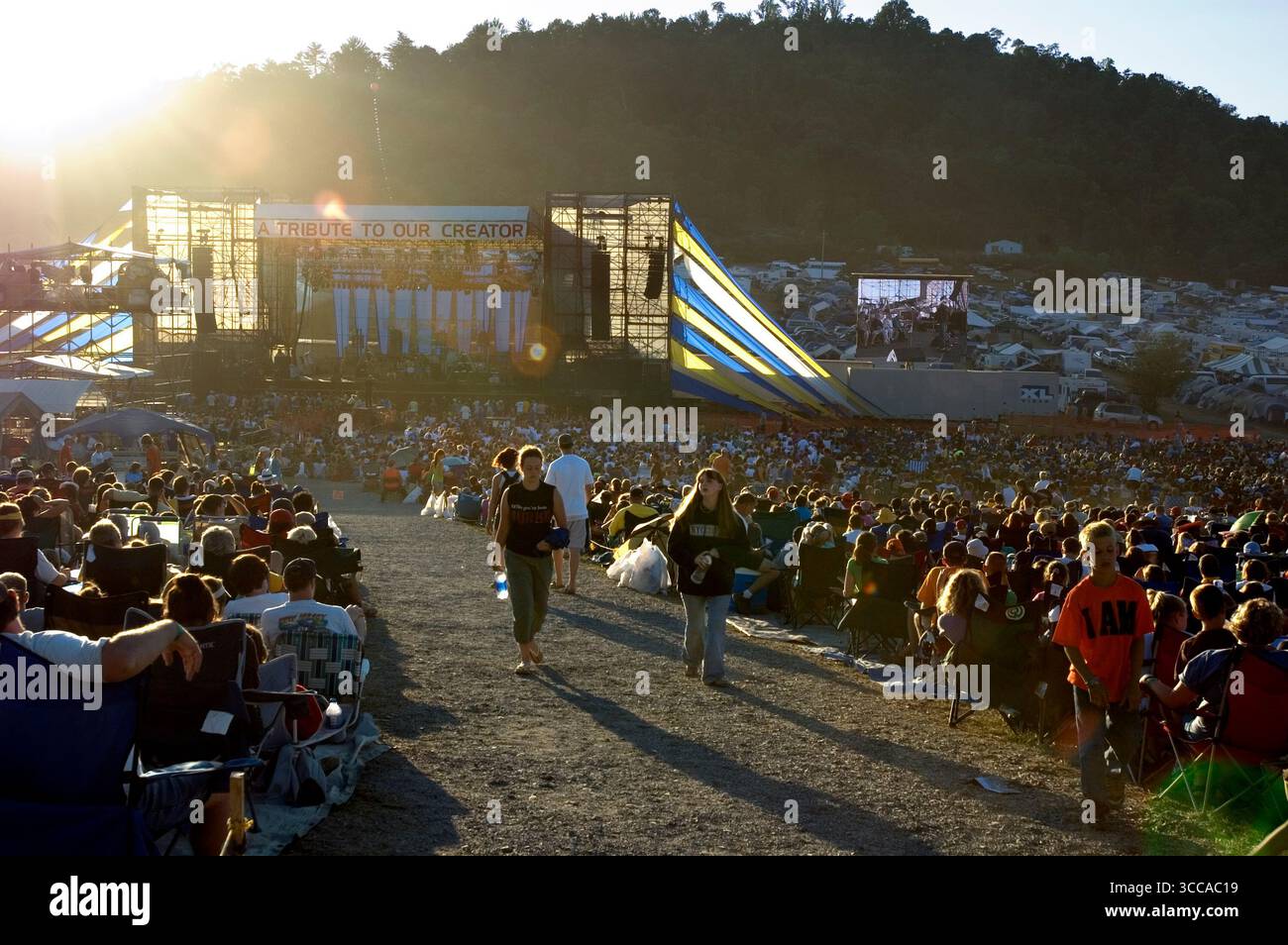 Création East Christian Rock Festival à Mount Union, Pennsylvanie Banque D'Images