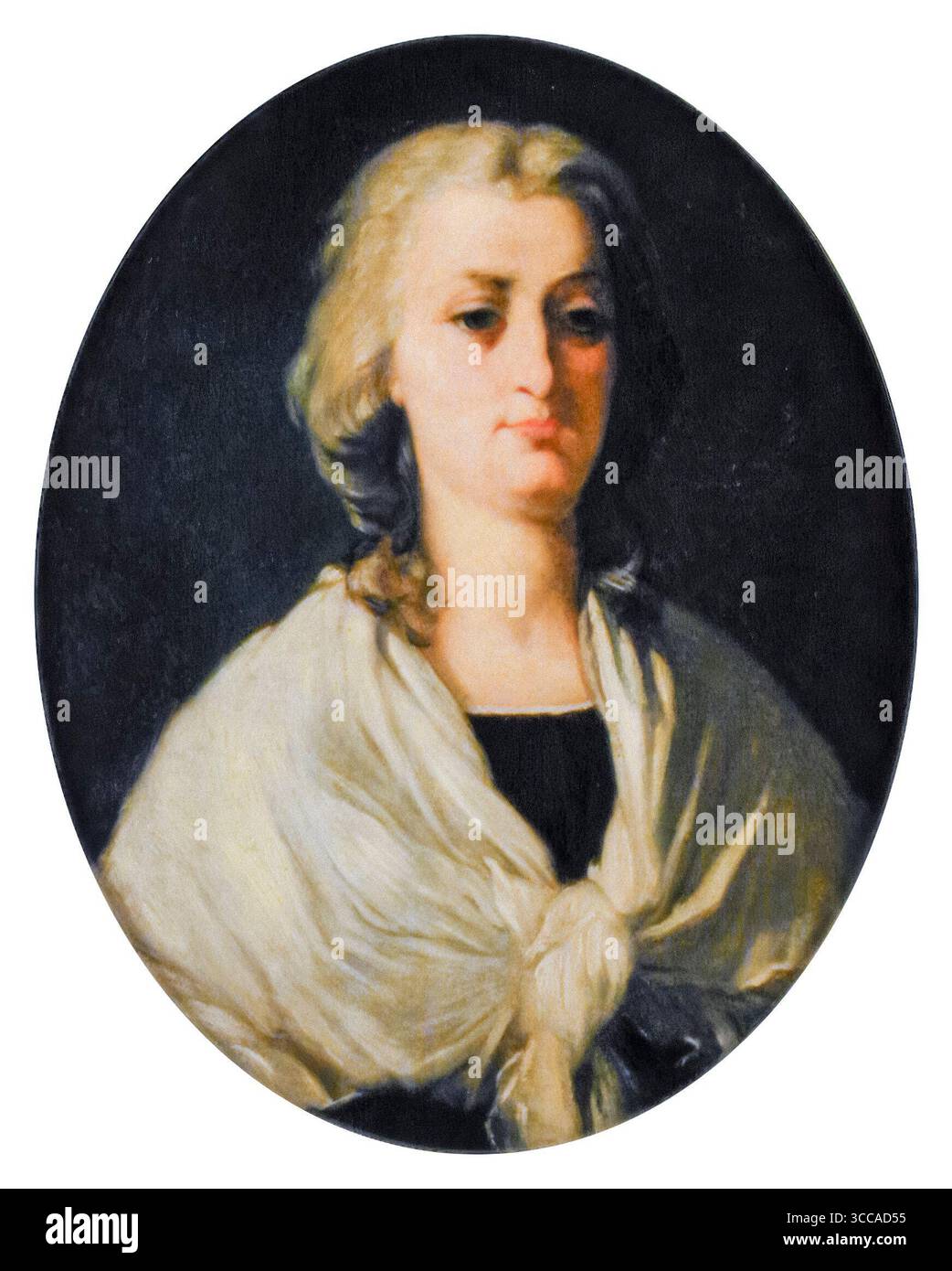 Paul Delaroche, Marie Antoinette, portrait peint à l'huile sur toile, avant 1856 Banque D'Images