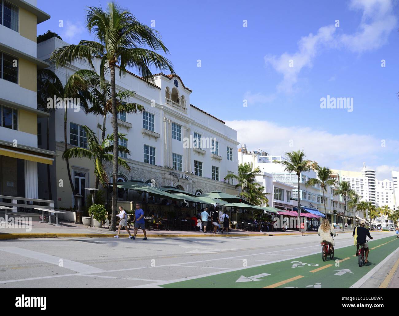 Quartier Art déco à Miami South Beach, Floride, États-Unis. Art déco Viertel à Miami South Beach, Floride, États-Unis Banque D'Images