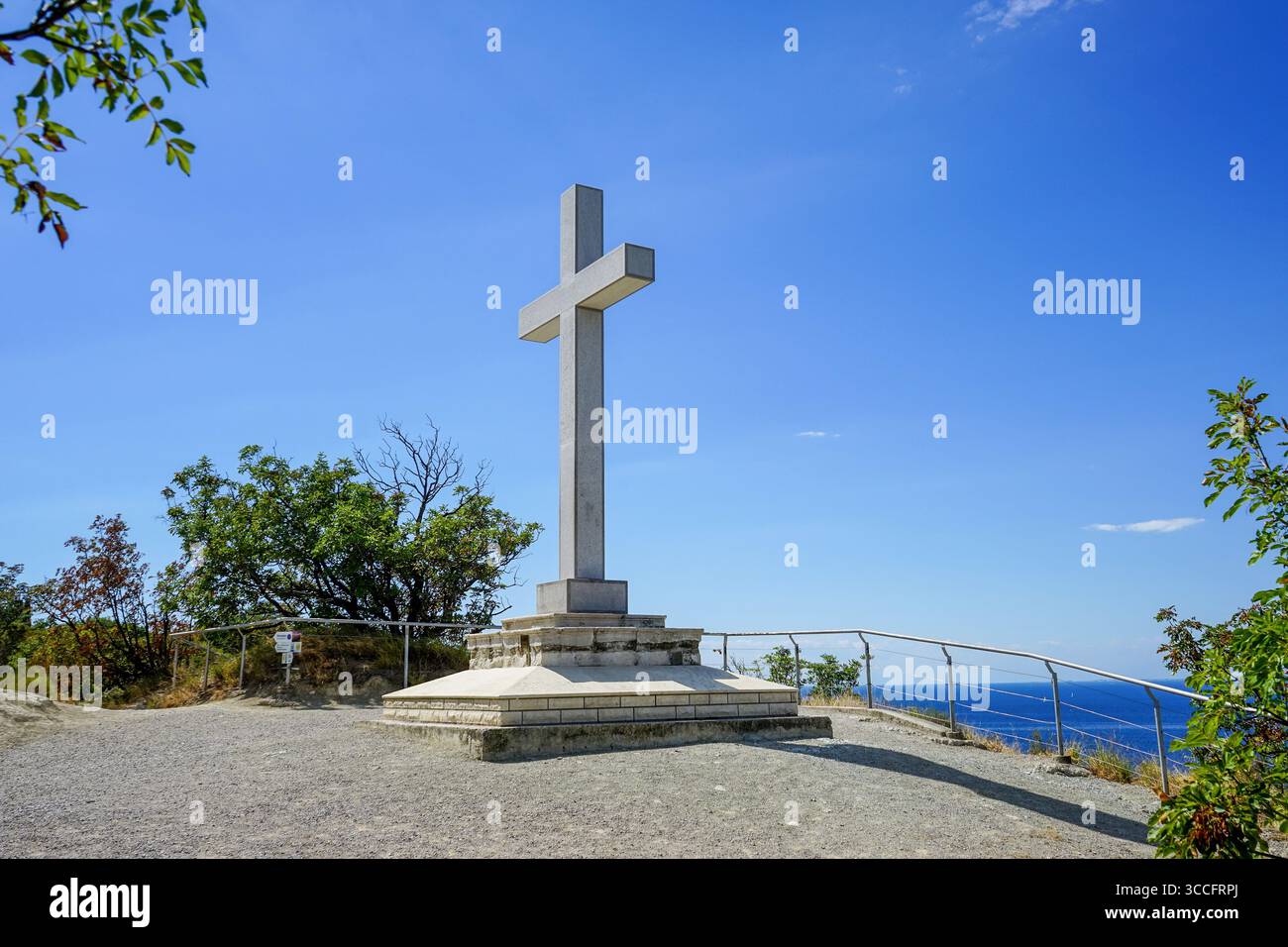 Croix de Strunjan, Slovénie Banque D'Images