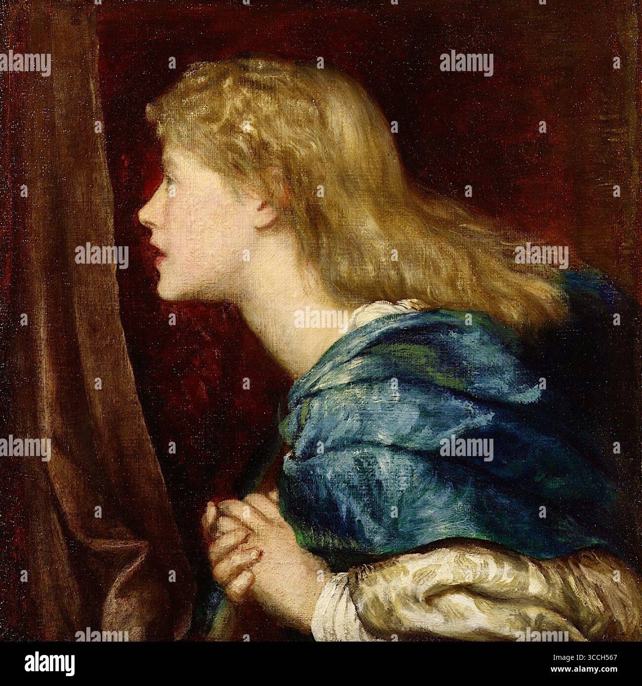 George Frederic Watts - Ellen Terry - à 16 ans, elle épouse l'artiste George Frederic Watts, âgé de 46 ans, mais ils se séparent en moins d'un an. Banque D'Images