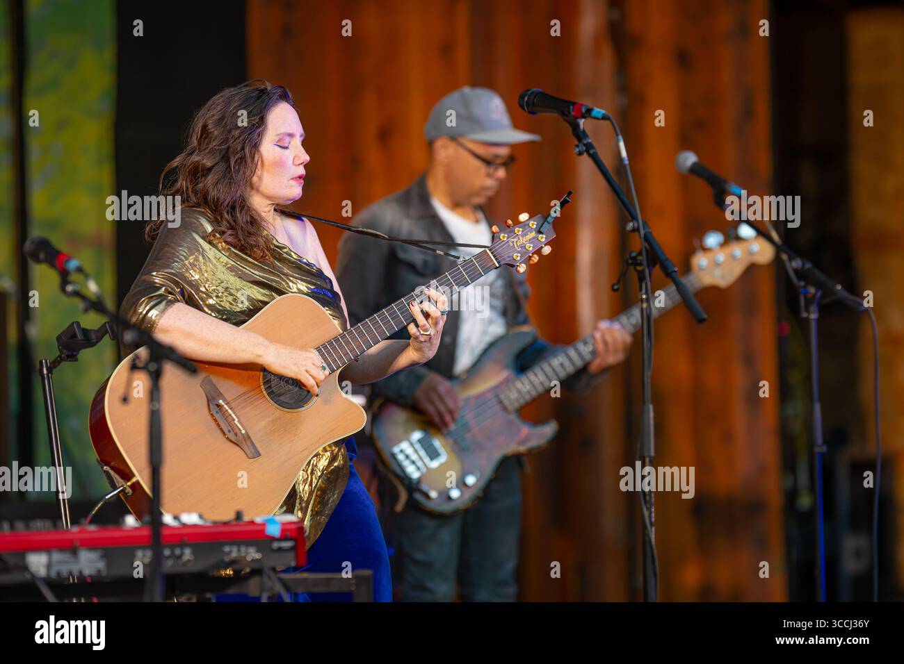 Chanteur soul, Frazey Ford en concert Banque D'Images