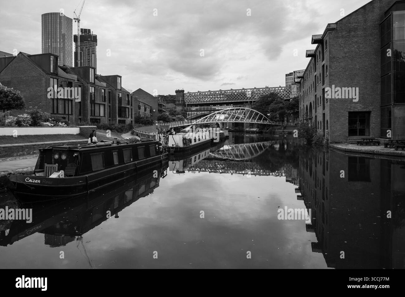 Madrid, Espagne. 06 août 2025. Vue du canal Castlefield à Manchester, 10 août 2025, Angleterre (photo d'Oscar Gonzalez/Sipa USA) crédit : Sipa USA/Alamy Live News Banque D'Images