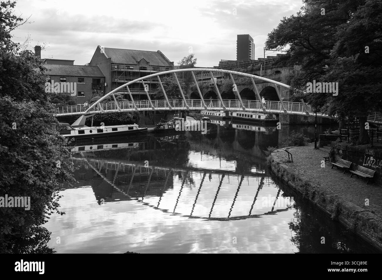 Madrid, Espagne. 06 août 2025. Vue du canal Castlefield à Manchester, 10 août 2025, Angleterre (photo d'Oscar Gonzalez/Sipa USA) crédit : Sipa USA/Alamy Live News Banque D'Images