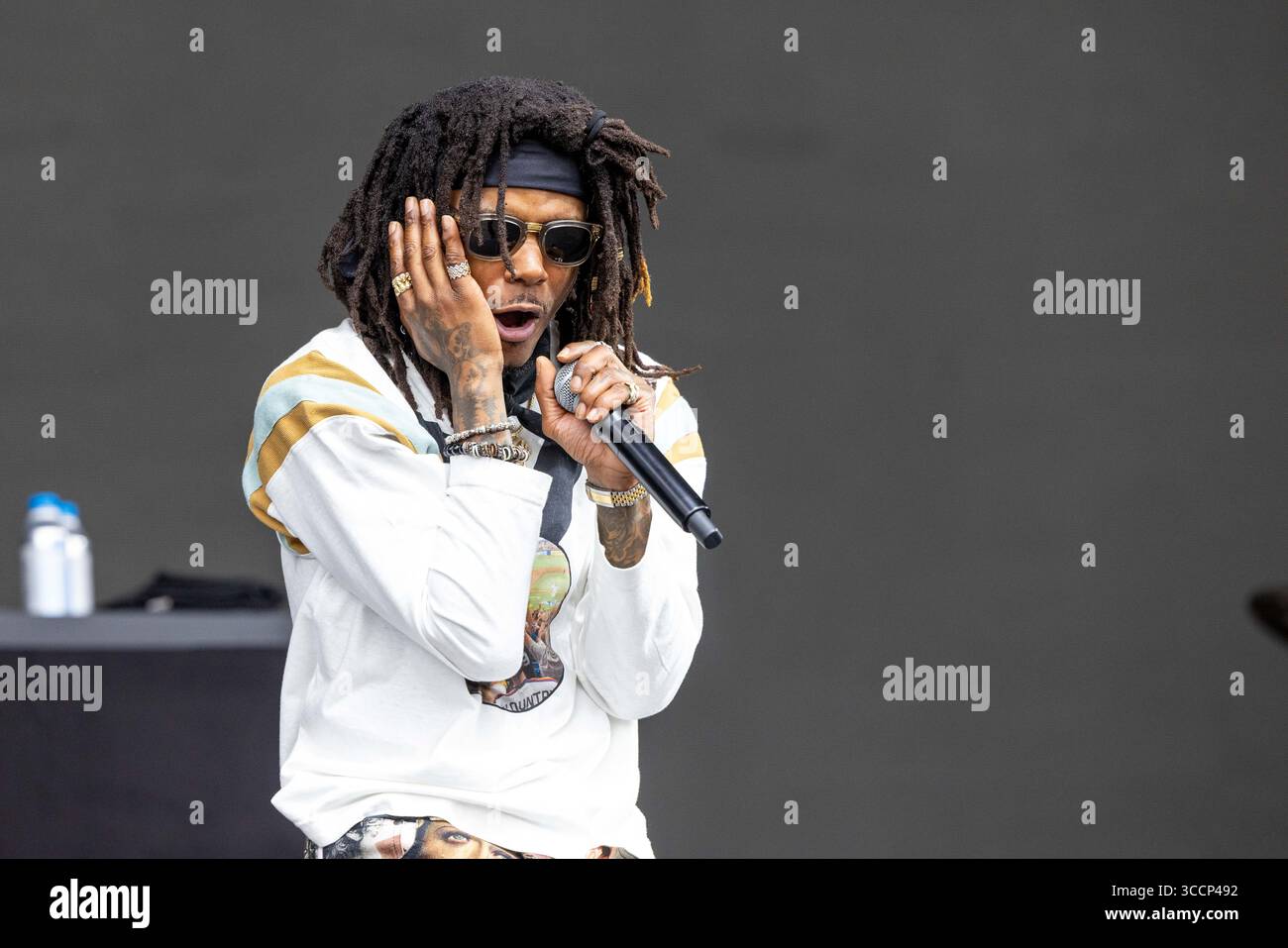 11 août 2023, San Francisco, Californie, États-Unis : rappeur J.I.D. (ITINÉRAIRE DESTIN CHOICE) pendant le festival de musique Outside Lands à San Francisco, Californie (crédit image : © Daniel DeSlover/ZUMA Press Wire) Banque D'Images