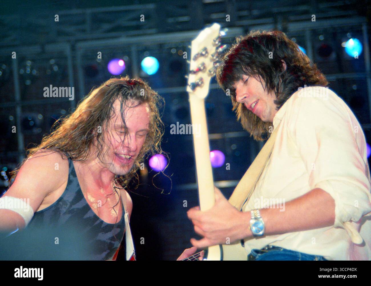 Fern Park, Floride, États-Unis : TED NUGENT & PAT TRAVERS-Orlando Jai Alai Fronton-14 avril 1984 (crédit image : © Christopher Helton via ZUMA Press Wire) Banque D'Images