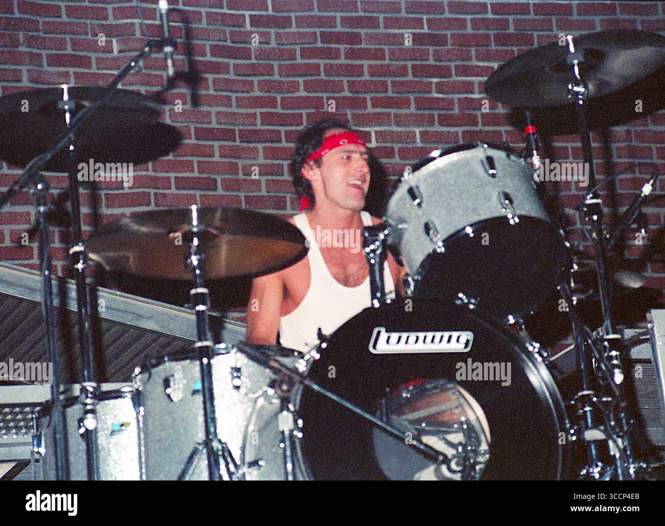 Fern Park, Floride, États-Unis : TED NUGENT-CLIFF DAVIES performig pendant le ''Penetrator Tour''-Orlando Jai Alai Fronton-14 avril 1984 (image crédit : © Christopher Helton via ZUMA Press Wire) Banque D'Images