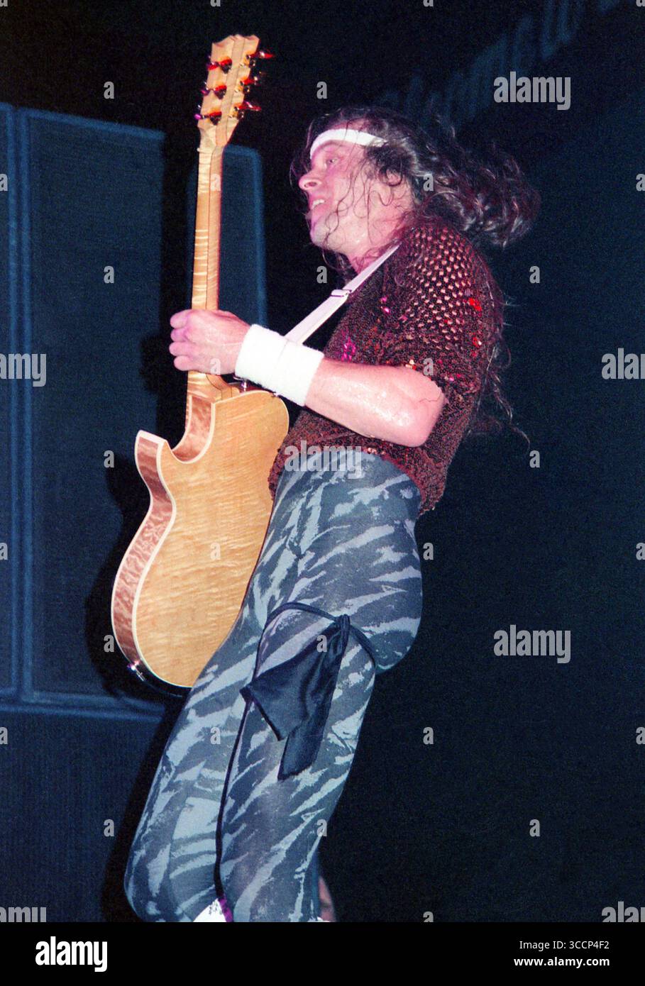 Fern Park, Floride, États-Unis : TED NUGENT-BRIAN HOWE performig pendant le ''Penetrator Tour''-Orlando Jai Alai Fronton-14 avril 1984 (image crédit : © Christopher Helton via ZUMA Press Wire) Banque D'Images