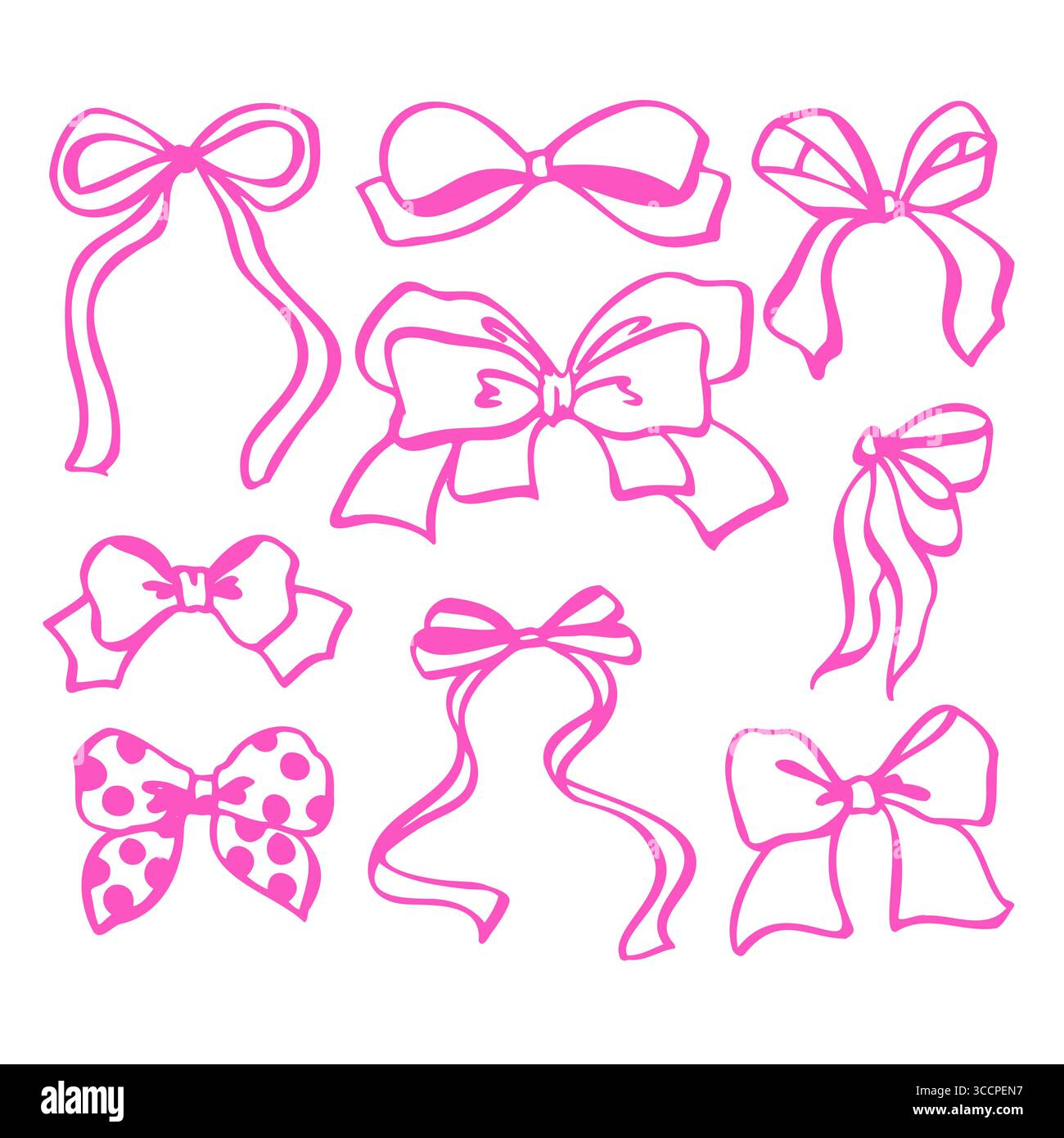 Imprimer. Illustration vectorielle c. art élégant de ligne d'arc de ruban pour invitations, scrapbooking, emballage, image de marque, cartes de voeux, design numérique et bricolage Illustration de Vecteur